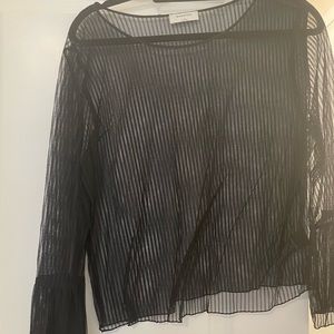 Aritzia Babaton sheer blouse